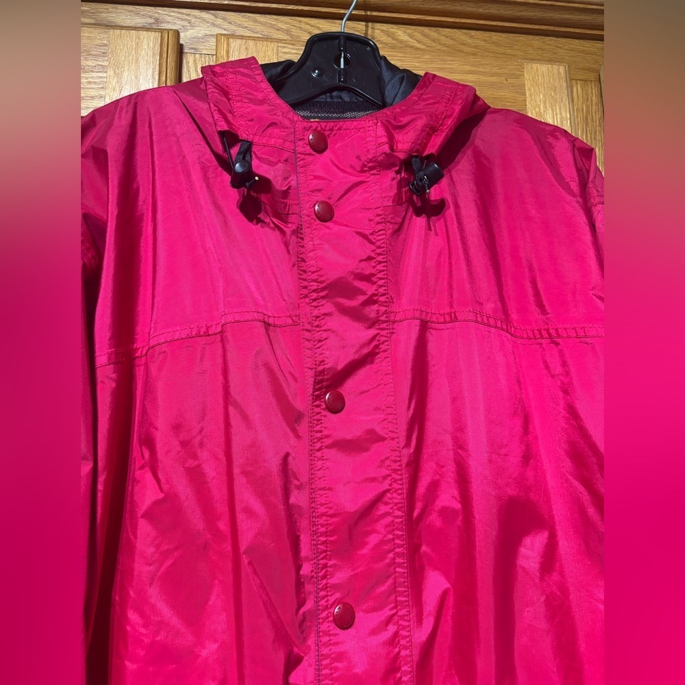 Vintage 90's Chlorophylle Red Gore-Tex Rain Jacket Men's Large - Picture 5 of 11